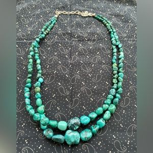 Turquoise Double Strand Necklace by Jay King